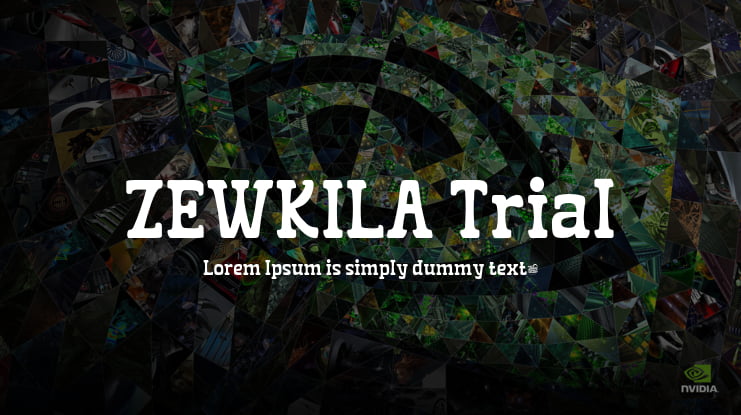 ZEWKILA Trial Font