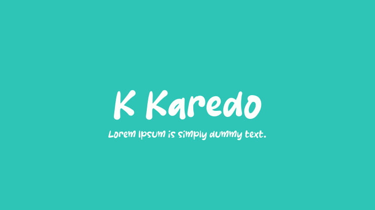 K Karedo Font