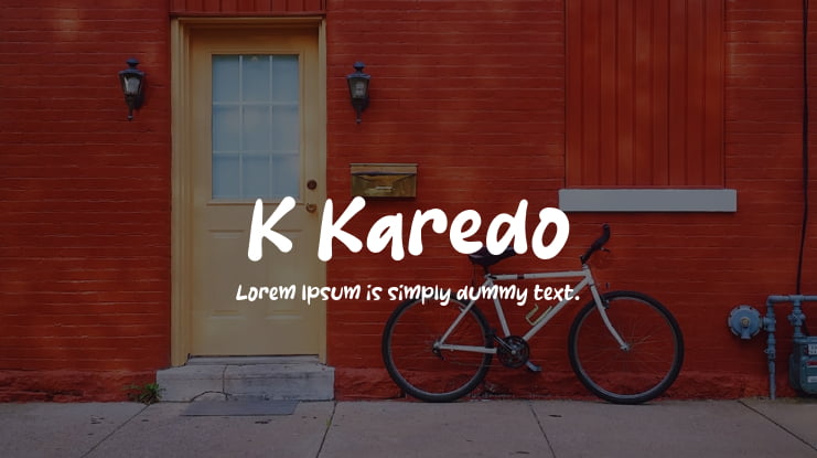 K Karedo Font