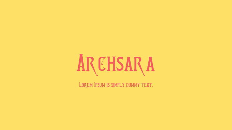 Archsara Font
