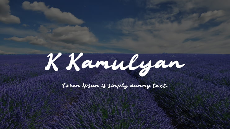 K Kamulyan Font