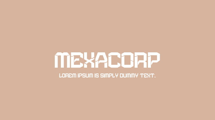 MEXACORP Font