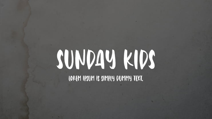 Sunday Kids Font