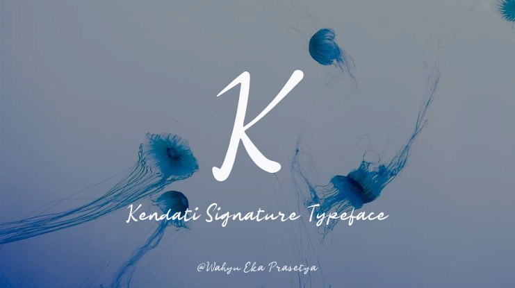 K Kendati Signature Font