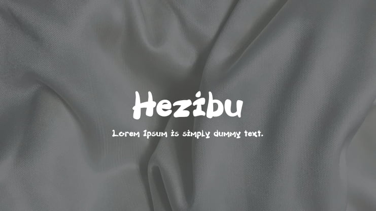 Hezibu Font