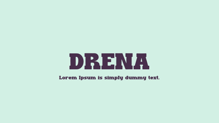 DRENA Font