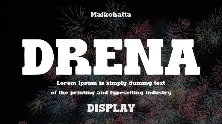 DRENA Font