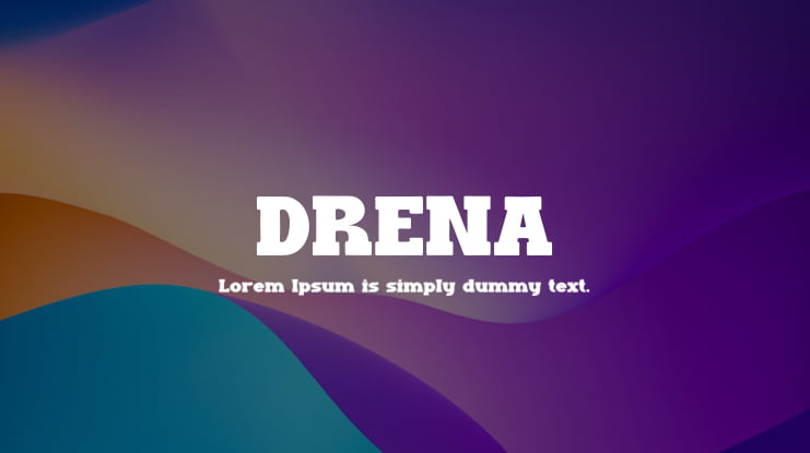 DRENA Font