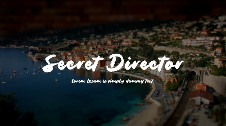 Secret Director Font