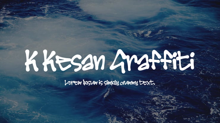 K Kesan Graffiti Font