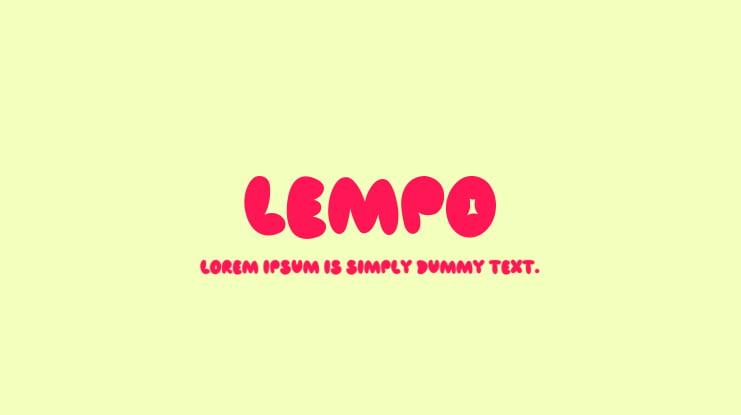 Lempo Font