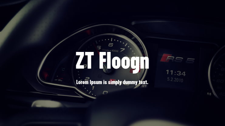 ZT Floogn Font