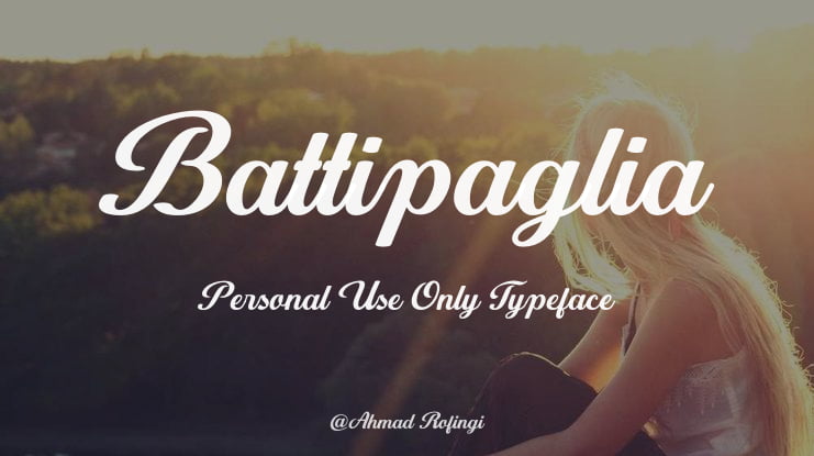 Battipaglia Personal Use Only Font