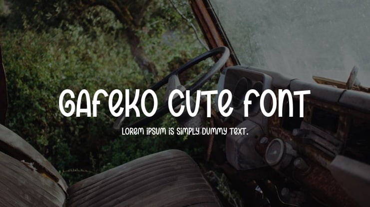 Gafeko Cute Font