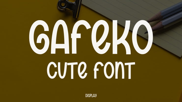 Gafeko Cute Font