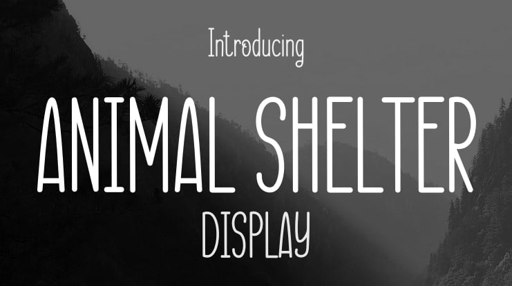 ANIMAL SHELTER Font