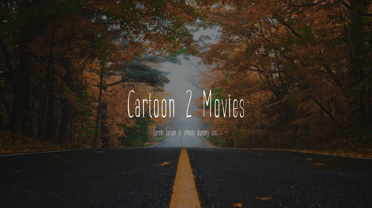 Cartoon 2 Movies Font Family