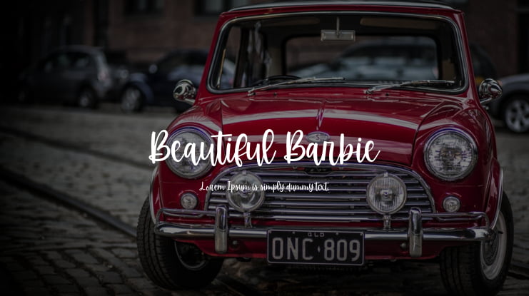 Beautiful Barbie Font