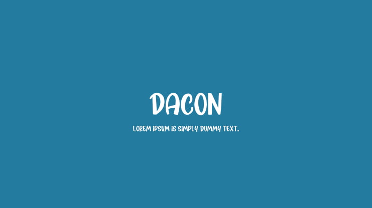 Dacon Font