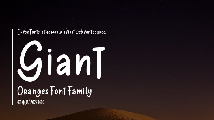 Giant Oranges Font