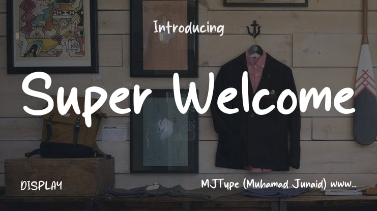 Super Welcome Font