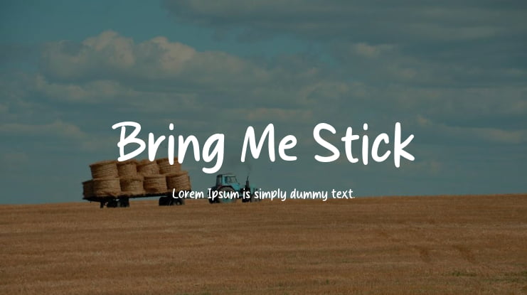 Bring Me Stick Font