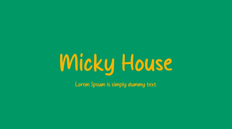 Micky House Font