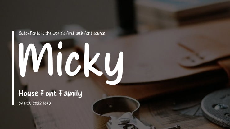 Micky House Font