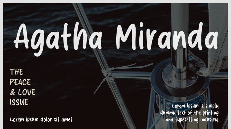 Agatha Miranda Font