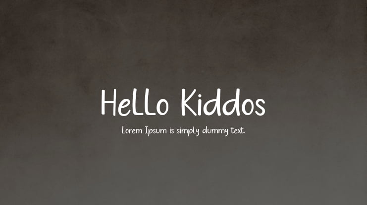 Hello Kiddos Font