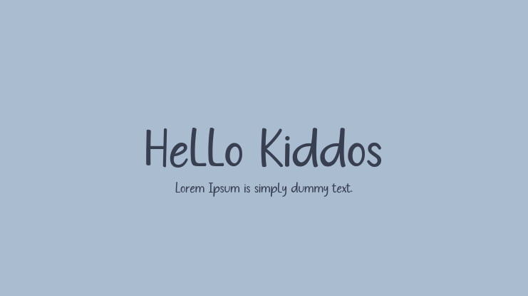 Hello Kiddos Font
