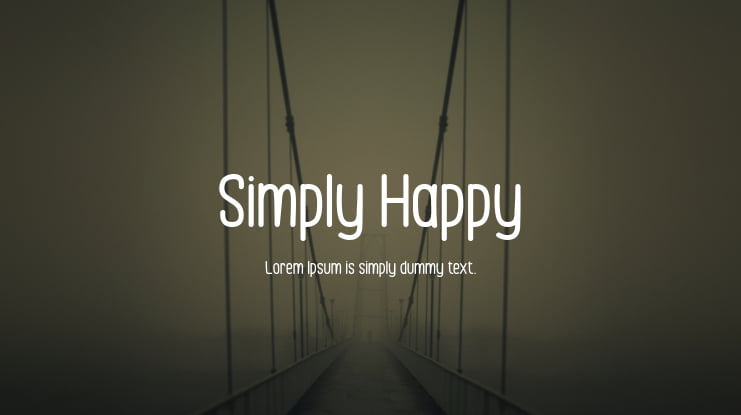 Simply Happy Font