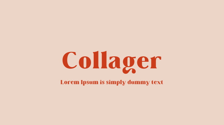 Collager Font