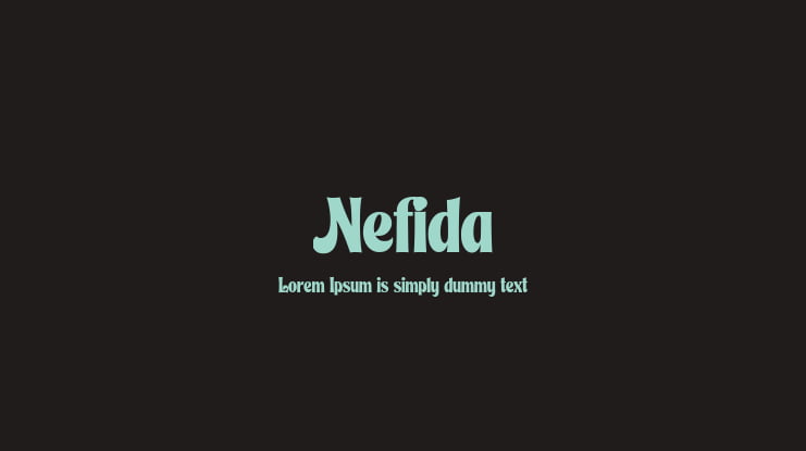 Nefida Font