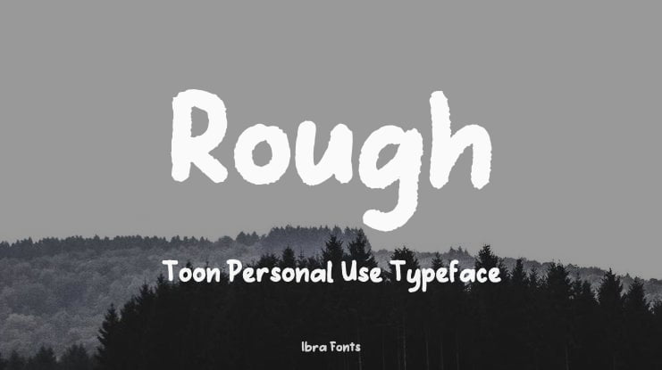 Rough Toon Personal Use Font