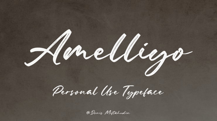 Amelliyo Personal Use Font