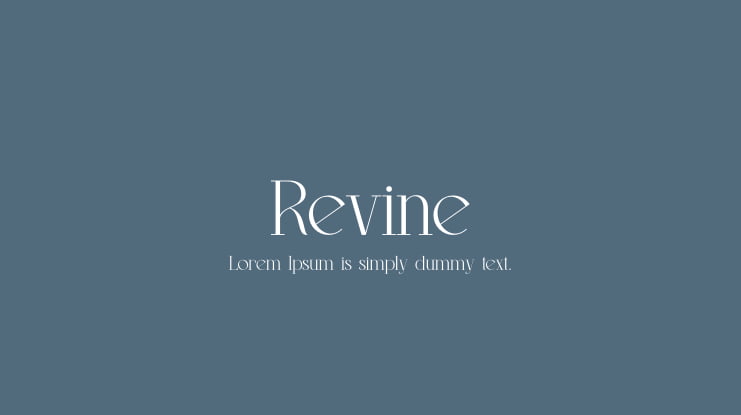 Revine Font