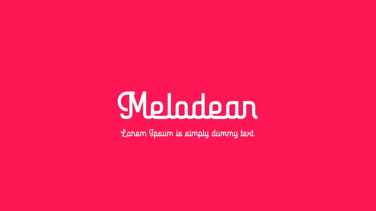 Melodean Font