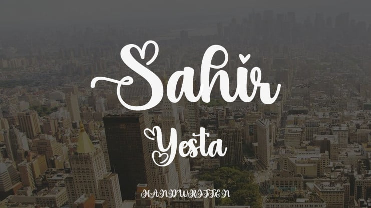 Sahir Yesta Font