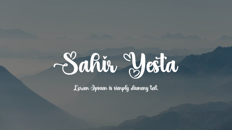 Sahir Yesta Font