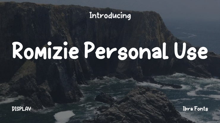 Romizie Personal Use Font