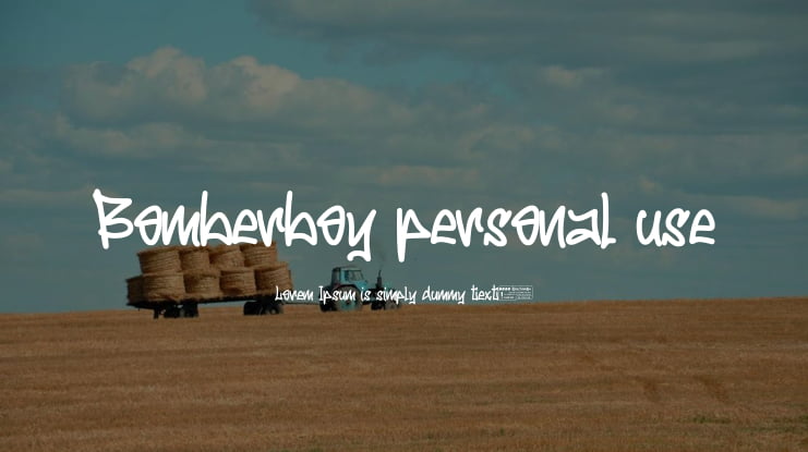 Bomberboy personal use Font