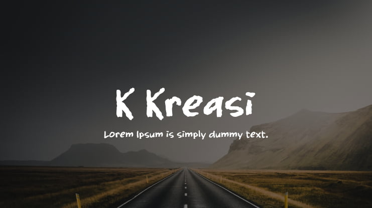 K Kreasi Font