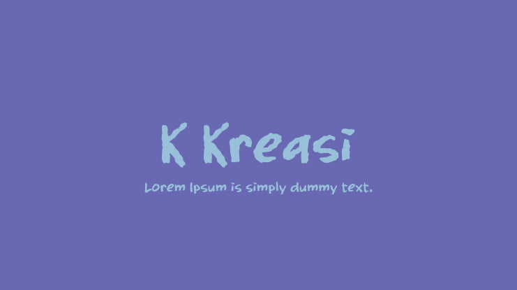 K Kreasi Font