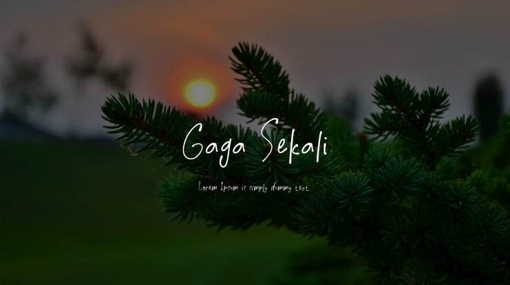 Gaga Sekali Font