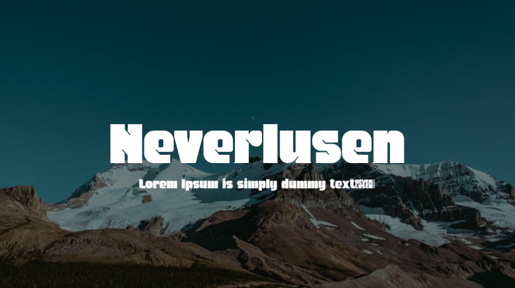 Neverlusen Font