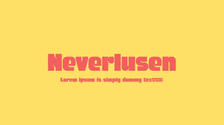 Neverlusen Font