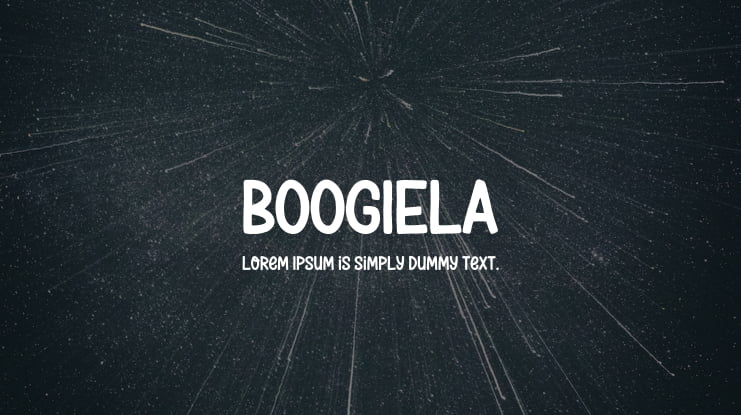 BOOGIELA Font