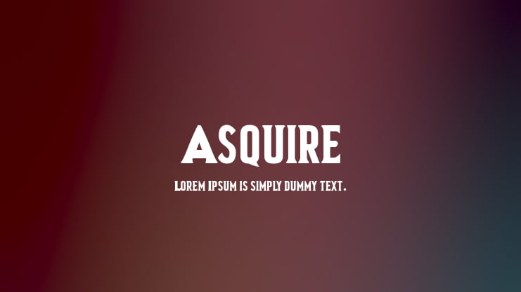 Asquire Font