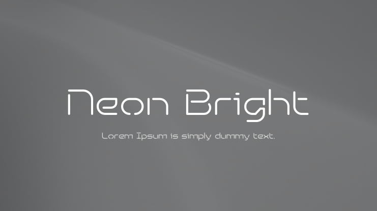 Neon Bright Font